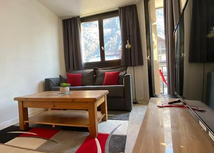 Chamois De Chamonix, Confortable 2 Pieces, Balcon, Parking Gratuit דירה *